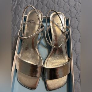 Jeffery Campbell Adapt silver shoes in size 8